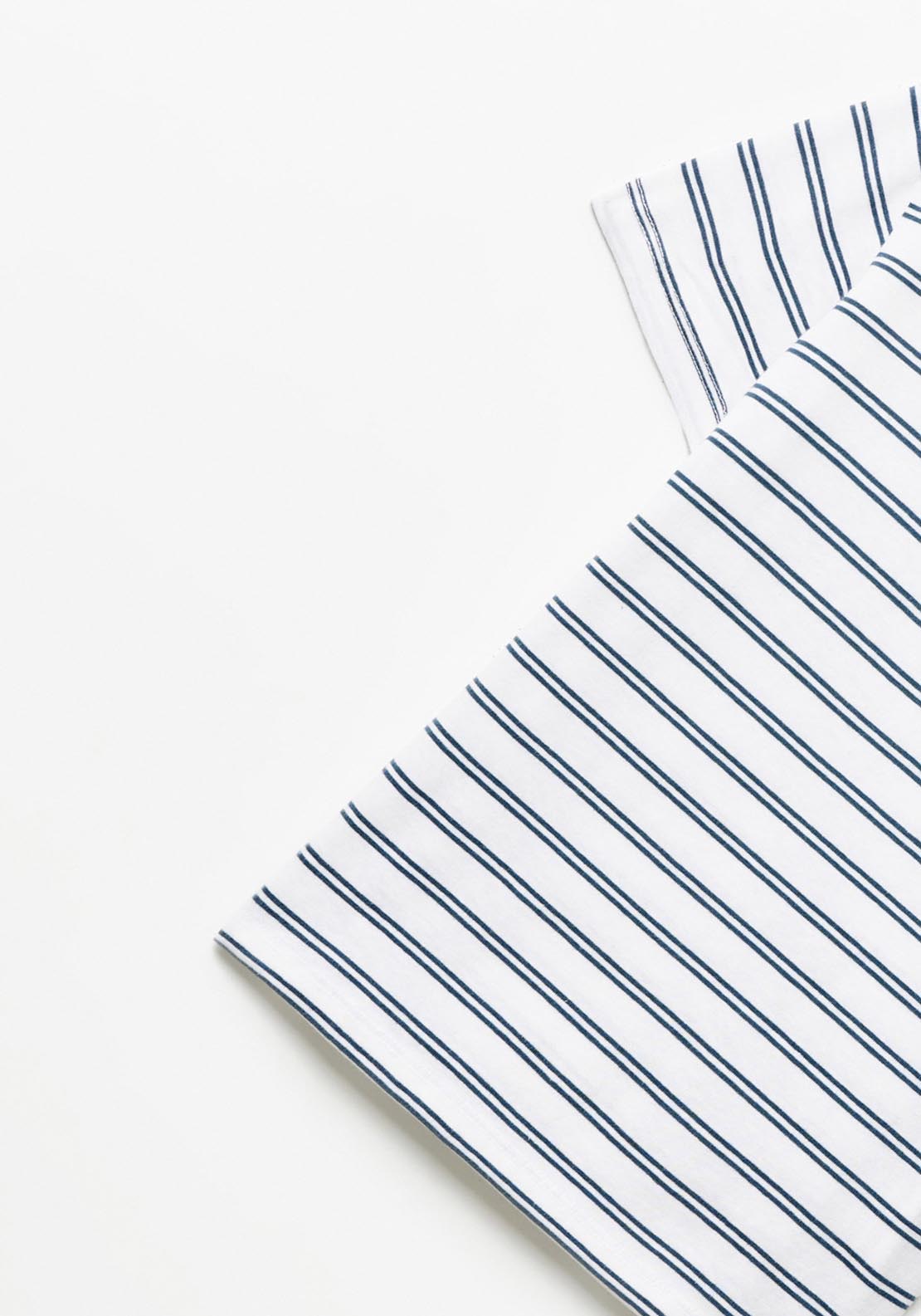 Sfera Patch Striped T-Shirt - White 3 Shaws Department Stores