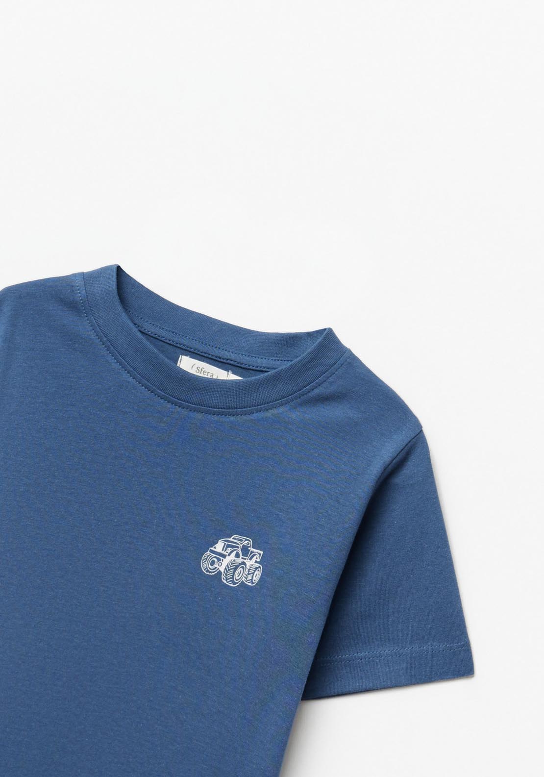 Sfera Plain navy basic t-shirt - Navy 2 Shaws Department Stores