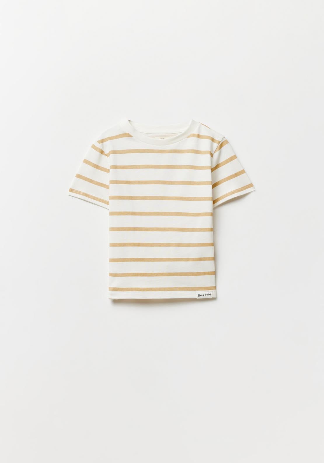 Sfera Striped T-Shirt - Beige 1 Shaws Department Stores