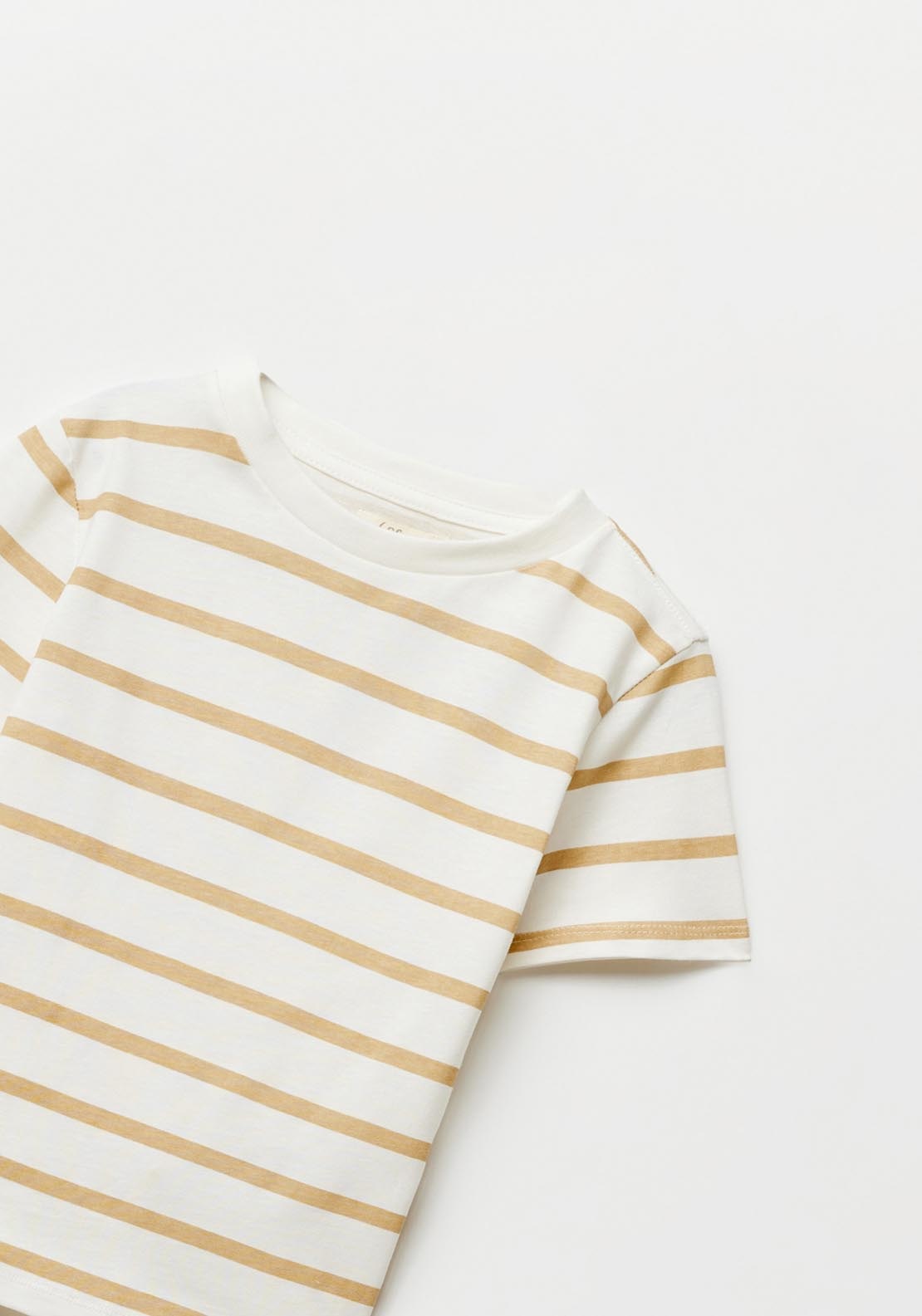 Sfera Striped T-Shirt - Beige 2 Shaws Department Stores