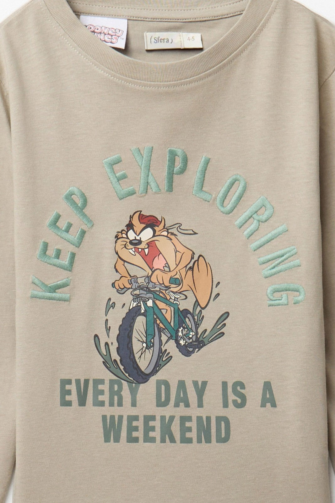 Tasmanian Devil Long Sleeved T-Shirt - Green