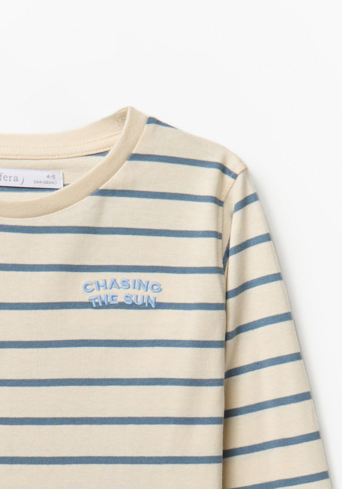 Long Sleeve Striped T-shirt - White