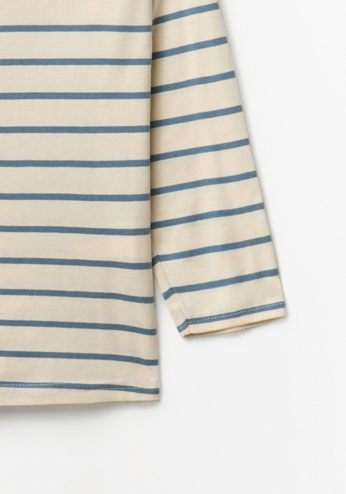 Long Sleeve Striped T-shirt - White