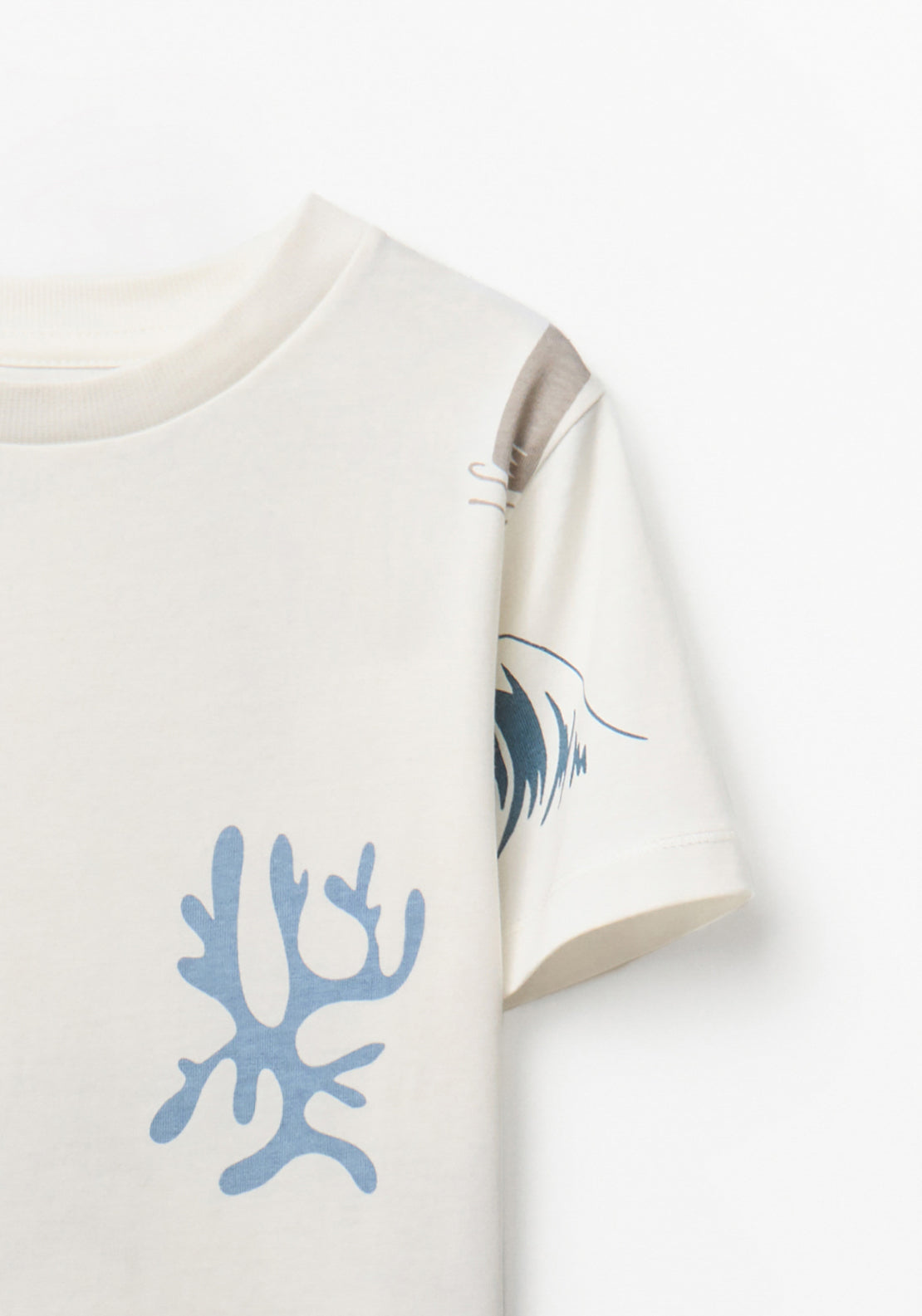 Sea Print T-shirt - White