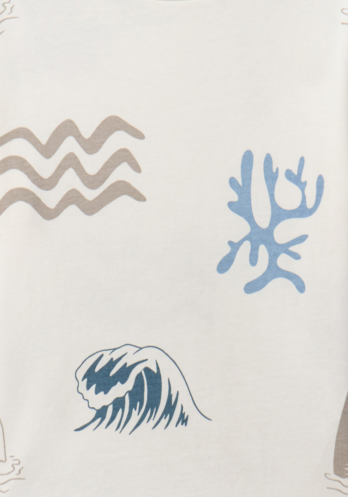 Sea Print T-shirt - White