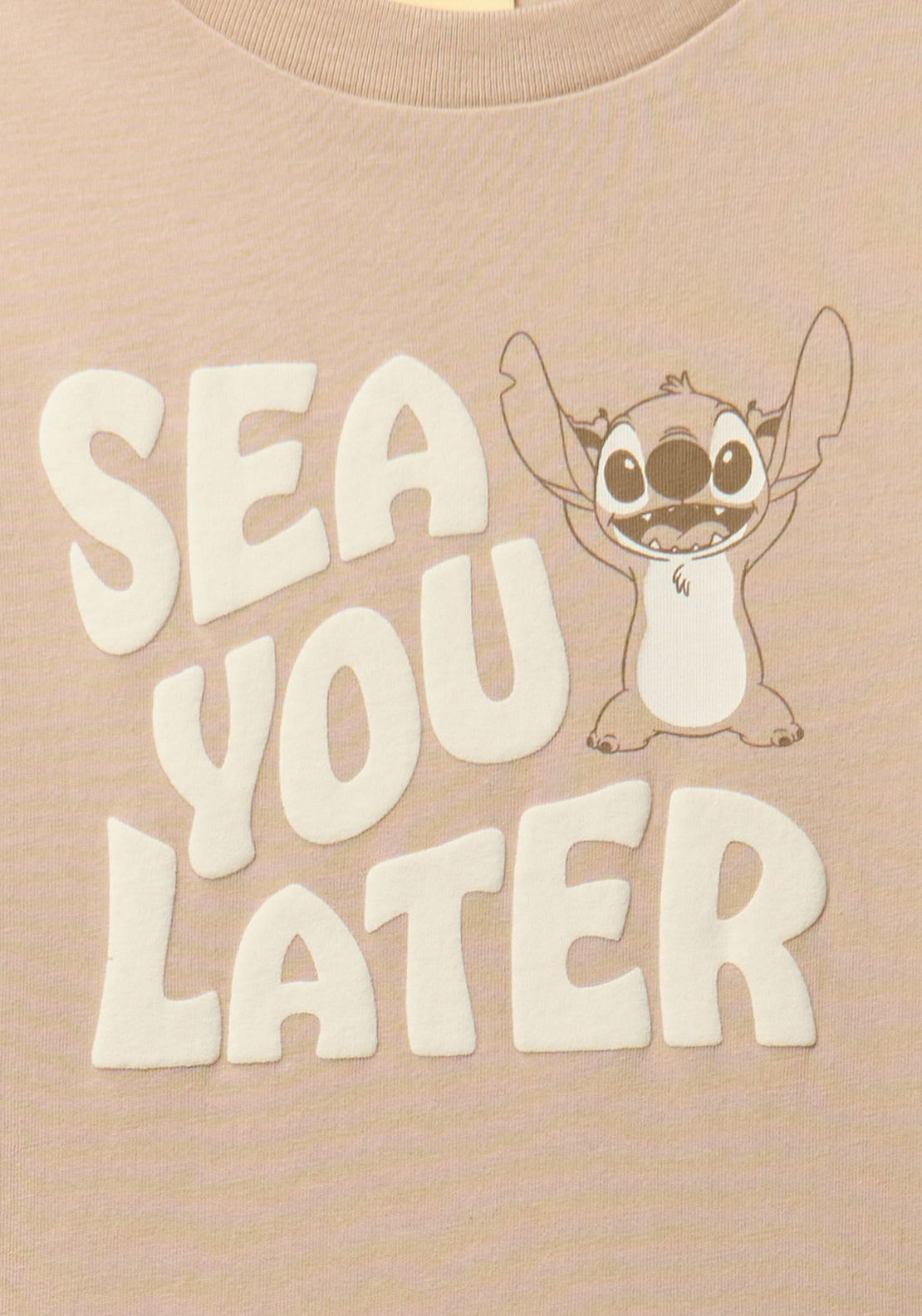 Stitch T-shirt - Beige