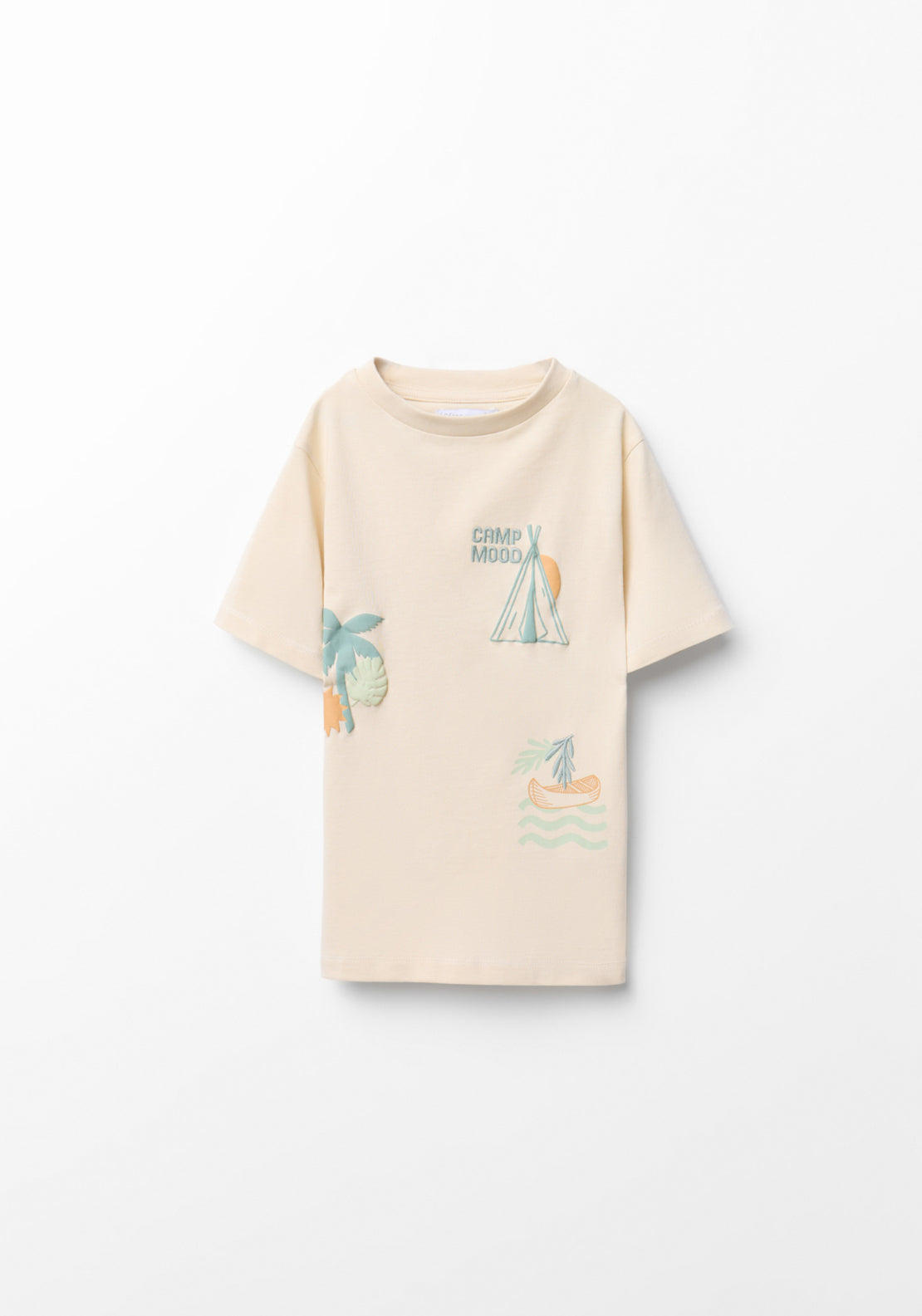 Short Sleeved T-Shirt - Cream