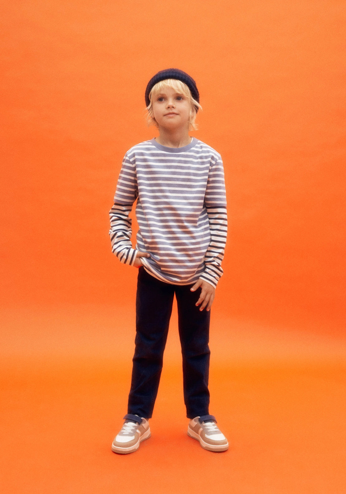 Polka Dot Sweatshirt - Blue