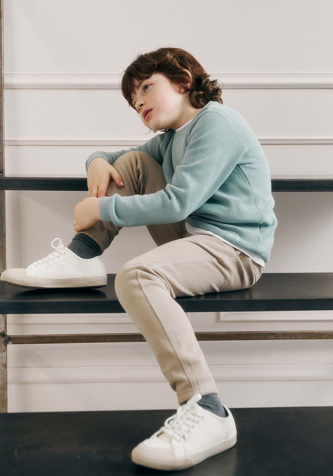 Sfera Basic sweater - Green 3 Shaws Department Stores