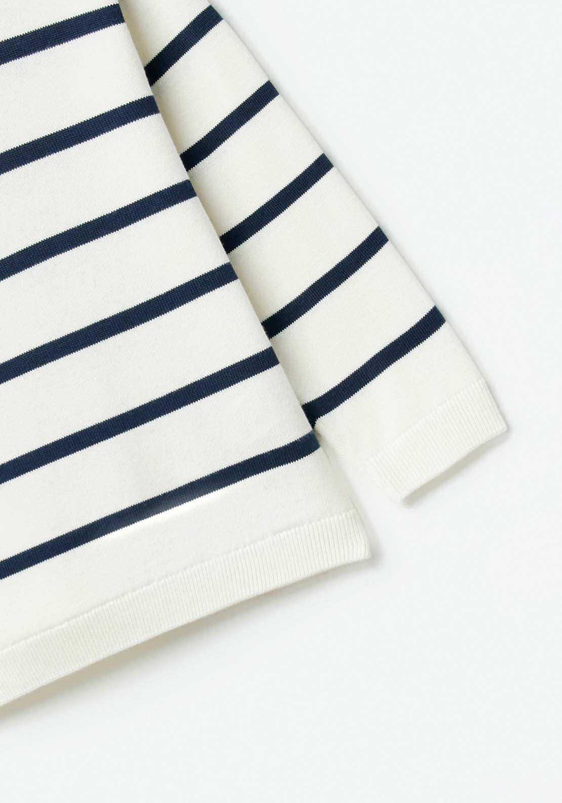 Sfera Stripes basic sweater - Navy 4 Shaws Department Stores
