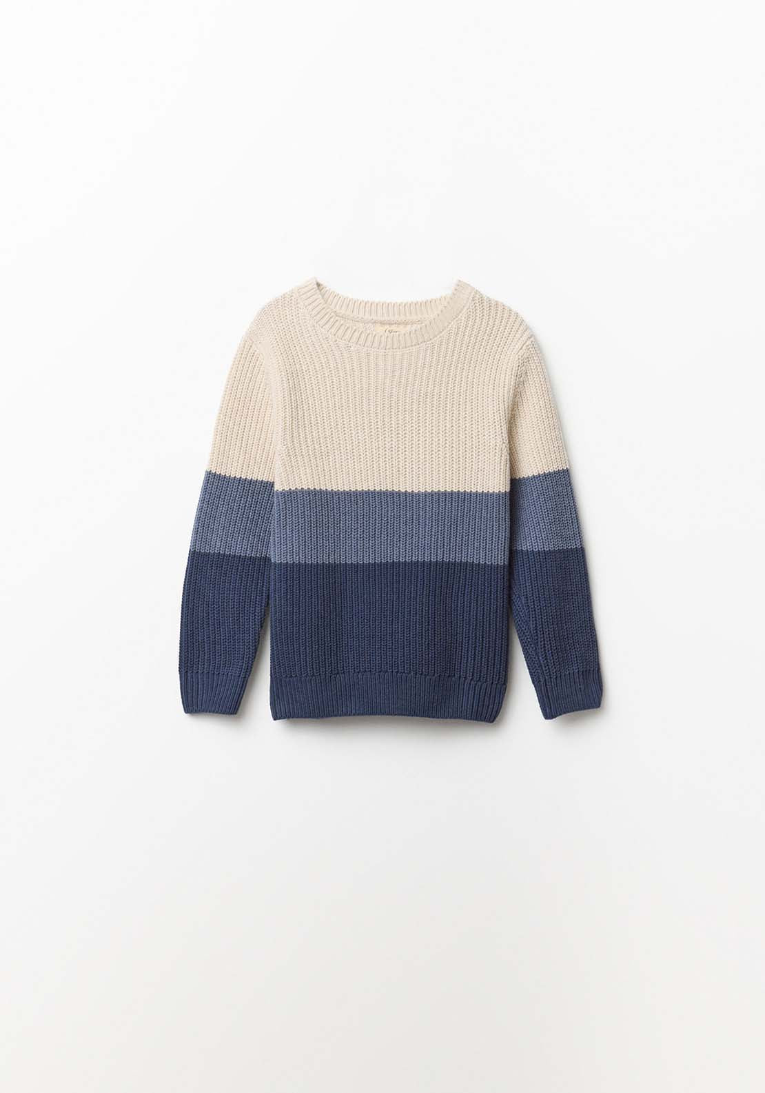 Tricolour Sweater - Blue