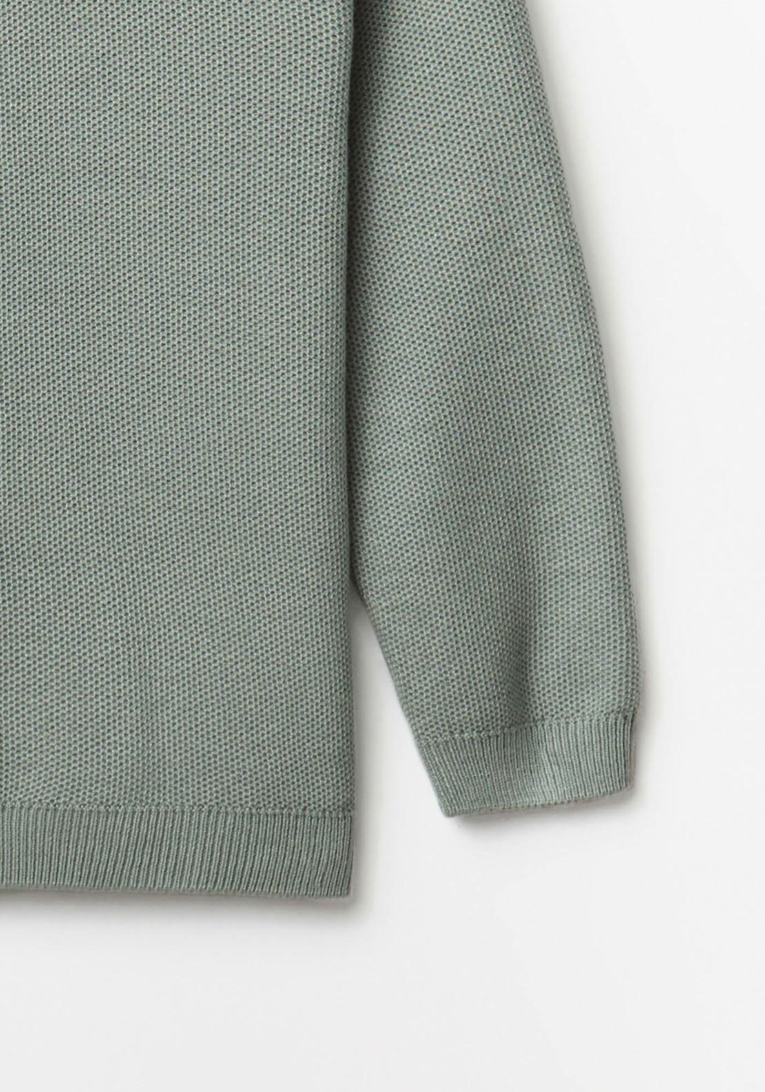 Sfera Basic Round Neck Sweater - Green 3 Shaws Department Stores