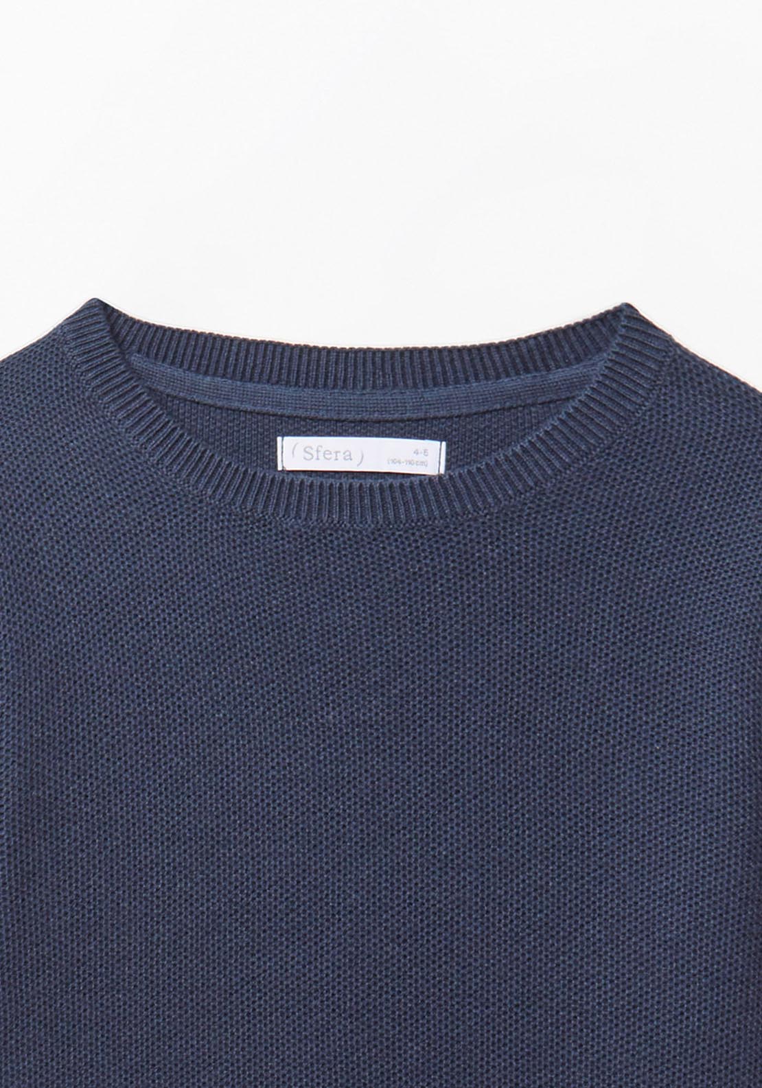 Basic Ribbed Sweater - Blue