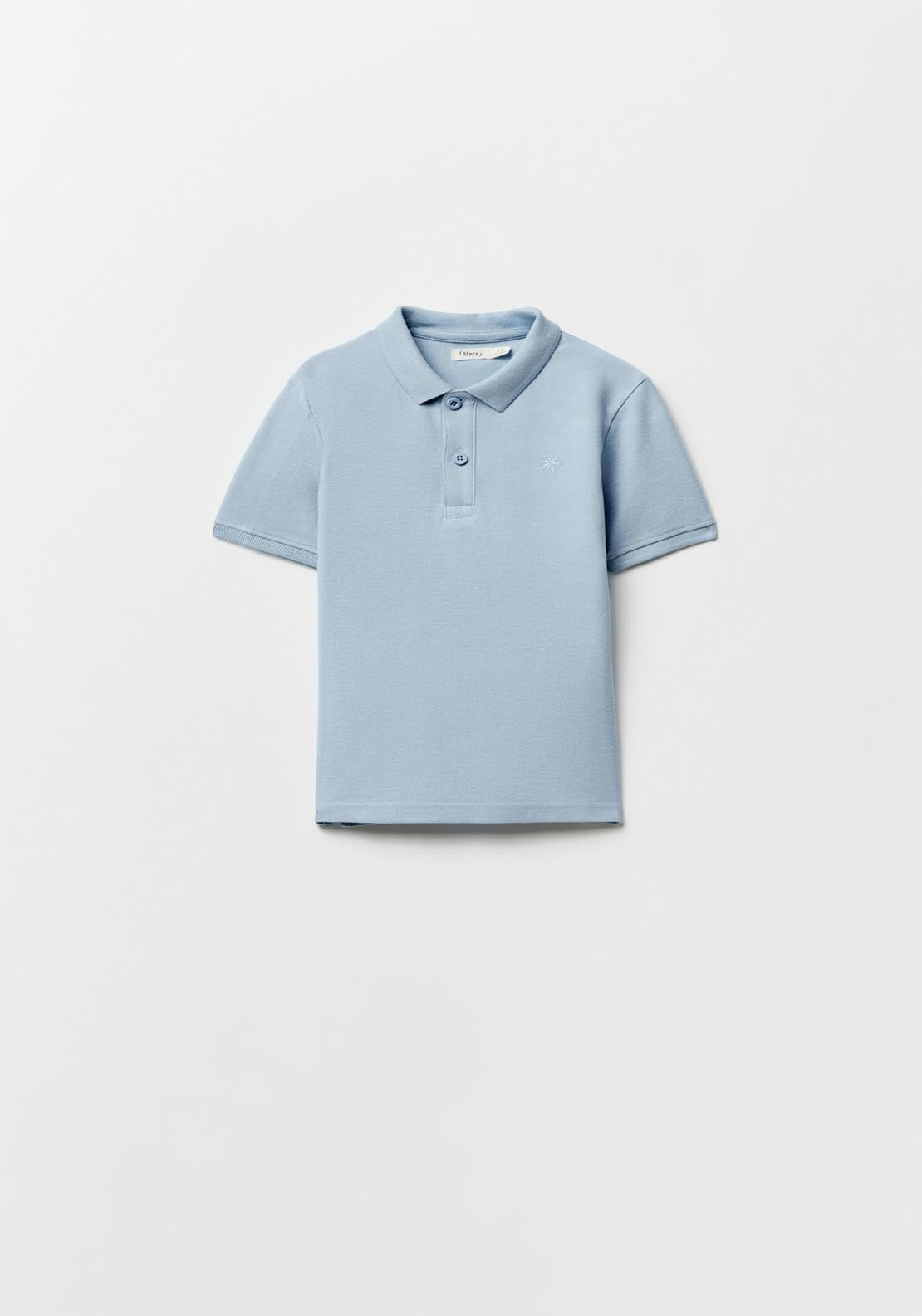 Sfera Basic blue polo shirt - Blue 3 Shaws Department Stores