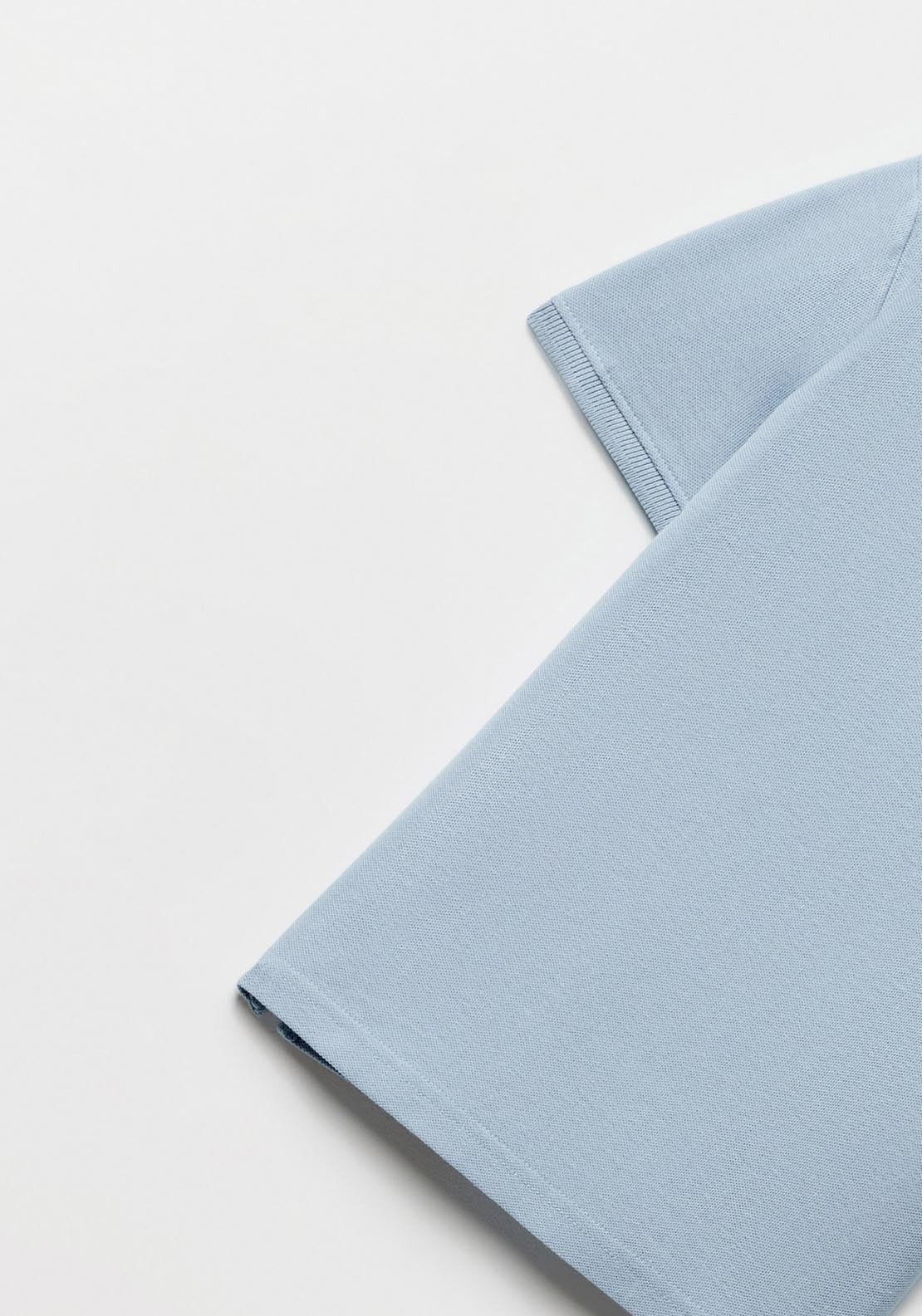 Sfera Basic blue polo shirt - Blue 2 Shaws Department Stores