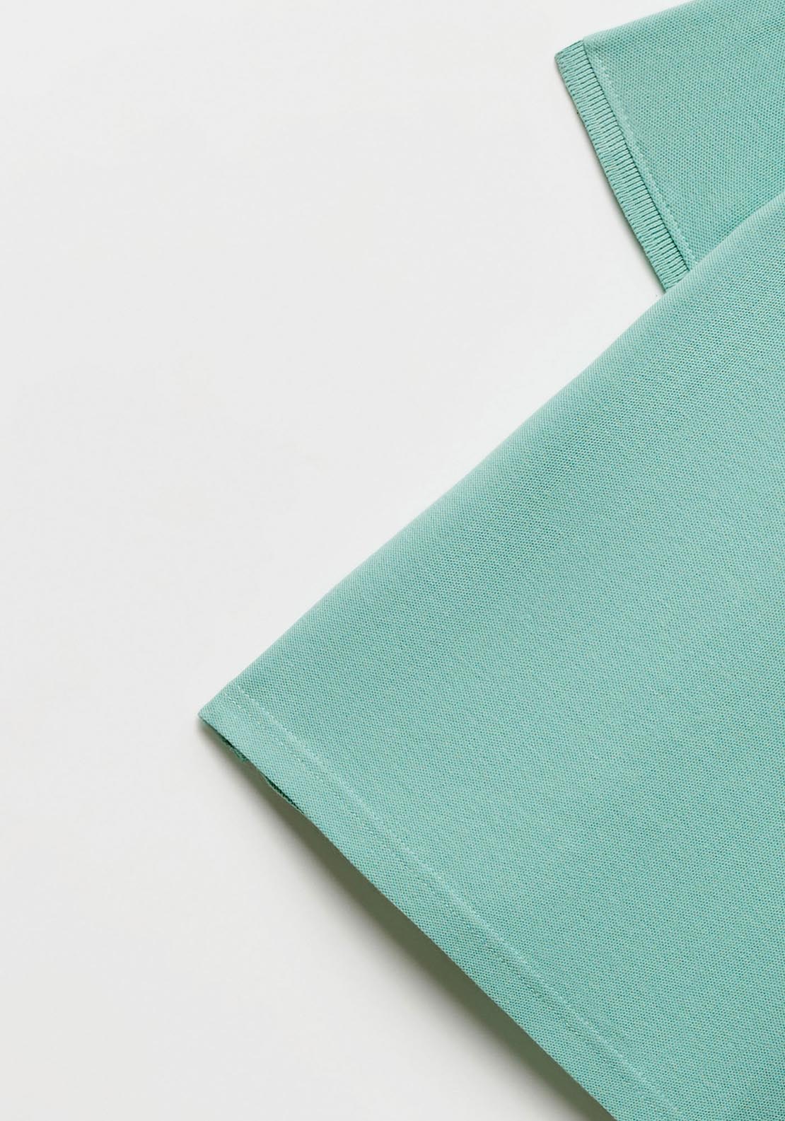 Sfera Basic green polo shirt - Green 3 Shaws Department Stores