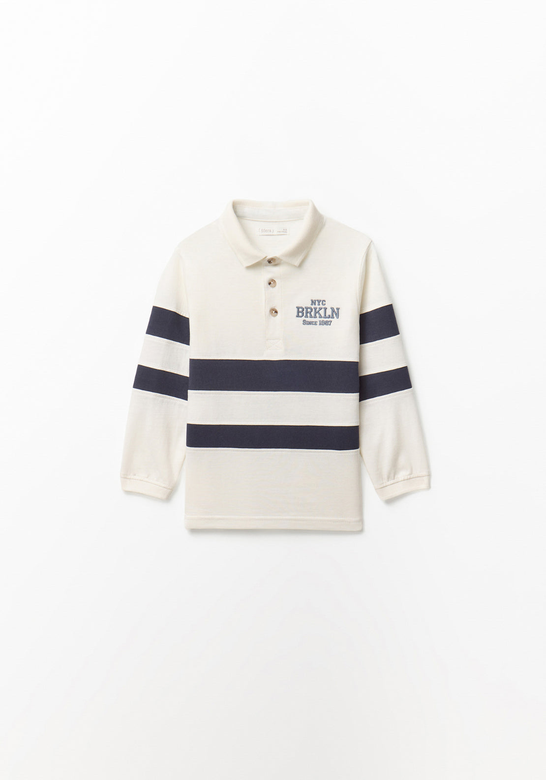 Contrast Stripes Polo Shirt - White