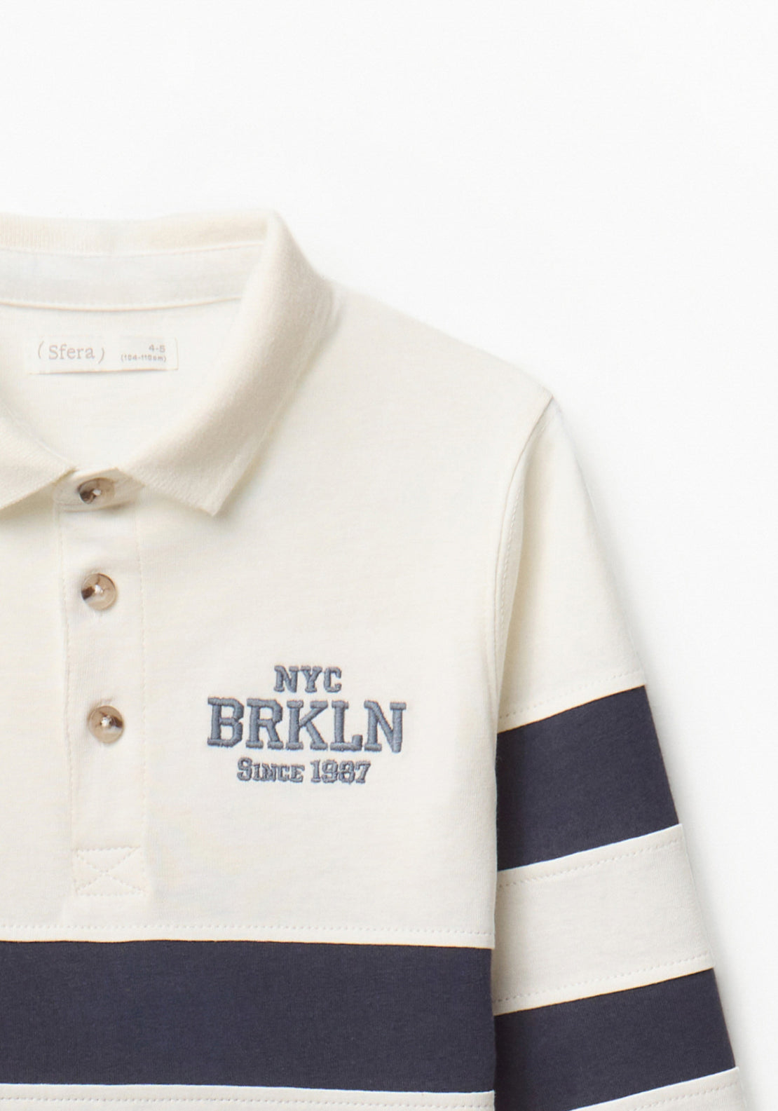 Contrast Stripes Polo Shirt - White