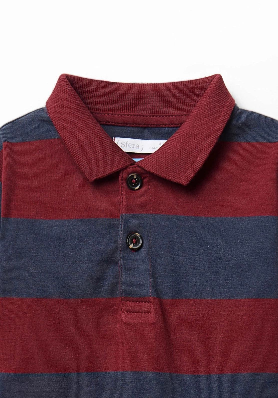 Long Sleeve Rugby Polo Shirt - Red