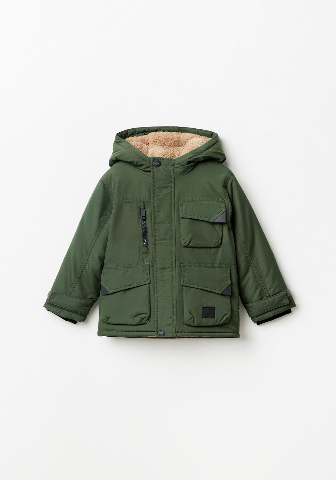 Sfera Hooded parka - Green Kakhi 1 Shaws Department Stores