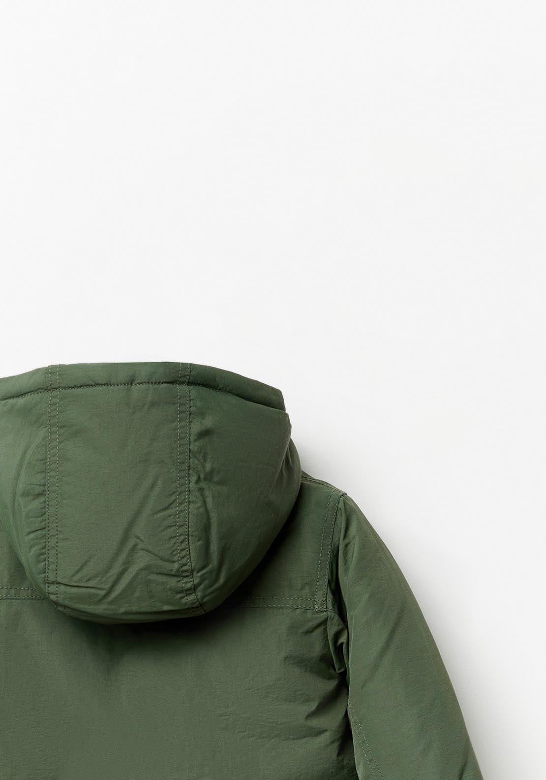 Sfera Hooded parka - Green Kakhi 6 Shaws Department Stores