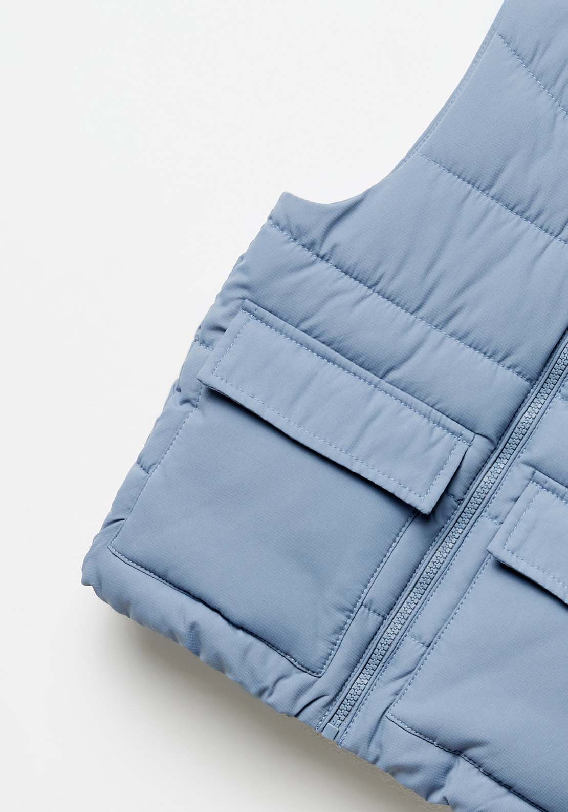 Sfera Basic gilet - Blue 3 Shaws Department Stores