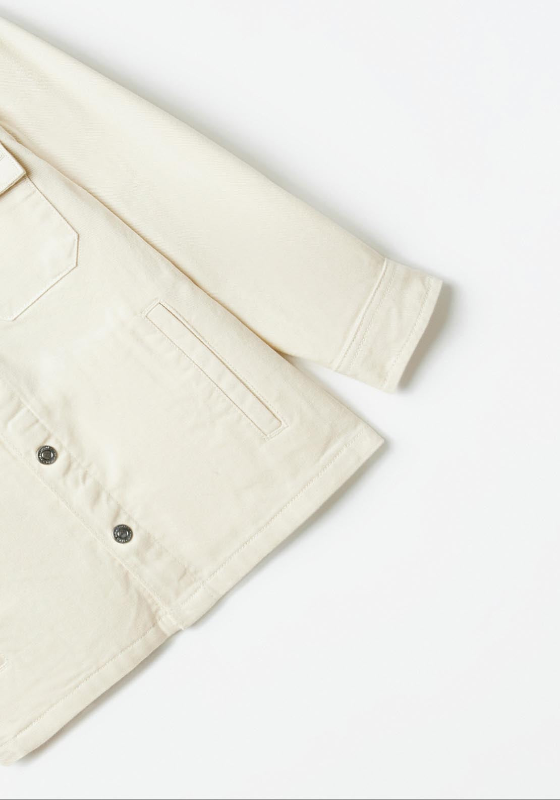 Sfera Plain Overshirt - Cream 3 Shaws Department Stores