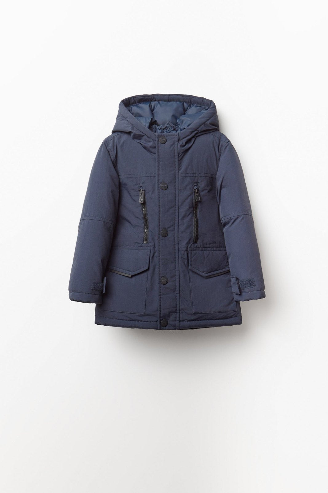 Hooded Waterproof Parka - Blue