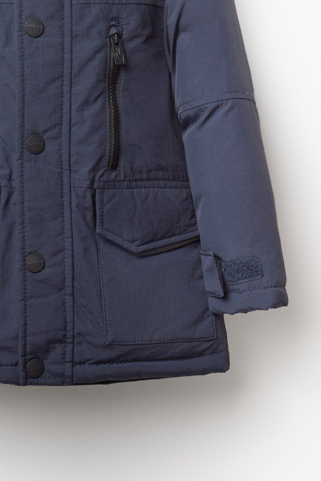 Hooded Waterproof Parka - Blue