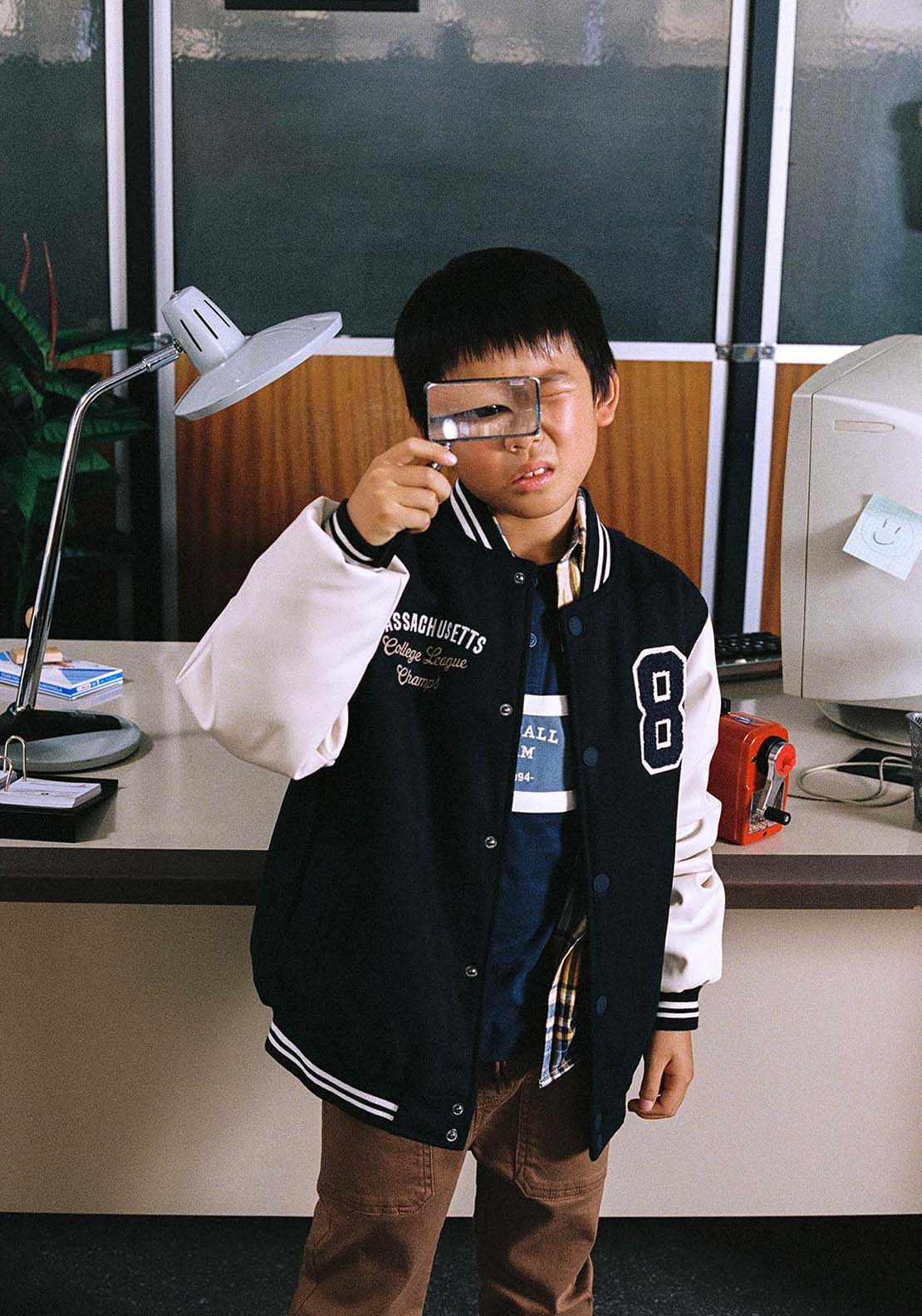 Sporty Baseball Jacket - Blue