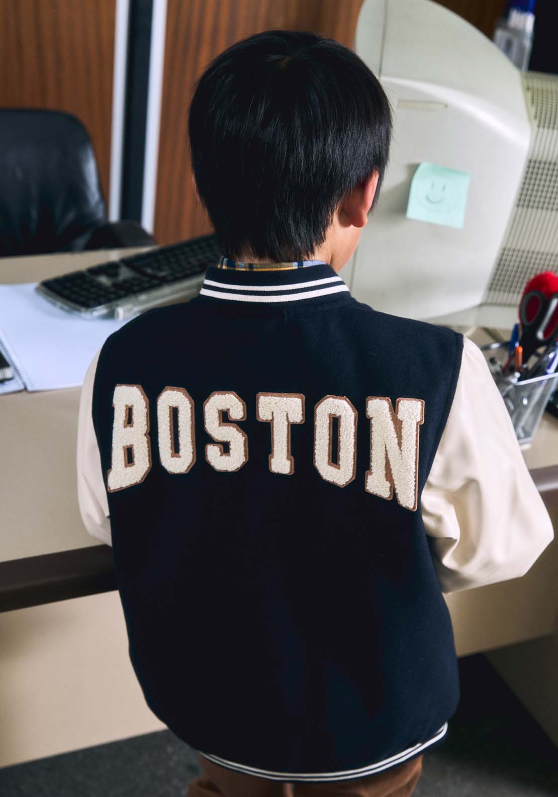 Sporty Baseball Jacket - Blue