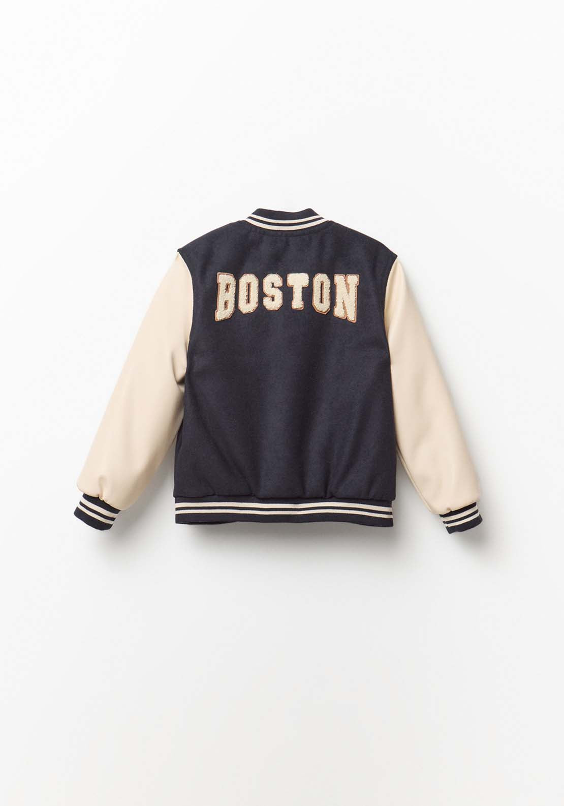Sporty Baseball Jacket - Blue