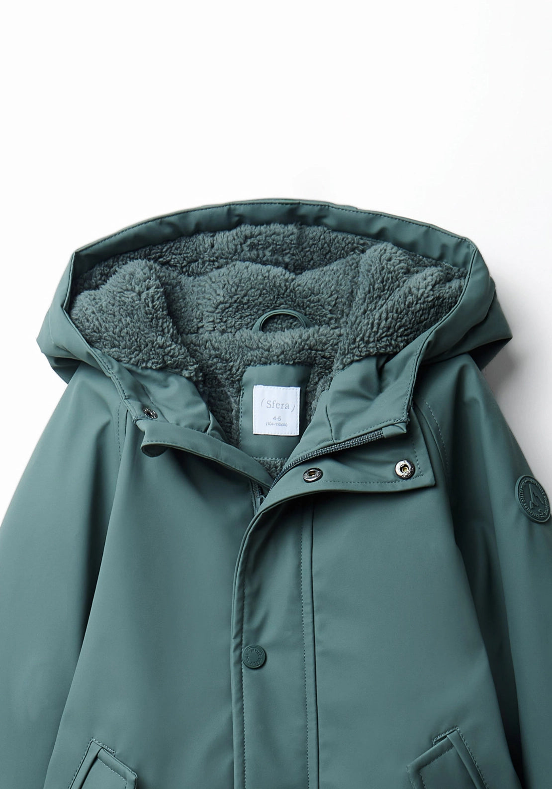 Water Resistant Hooded Coat - Green