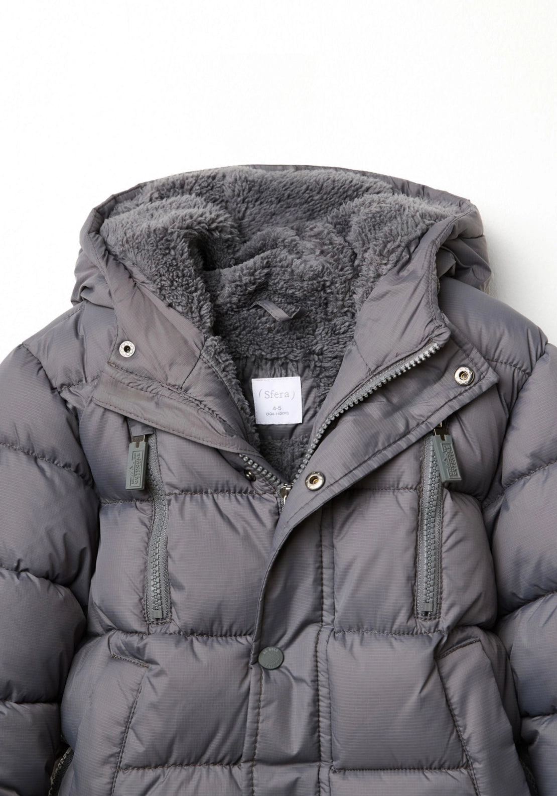 Hooded Parka Jacket - Grey