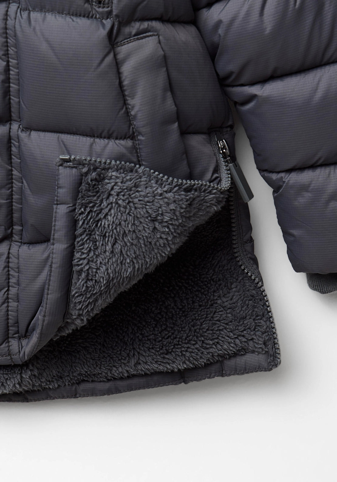 Hooded Parka Jacket - Grey