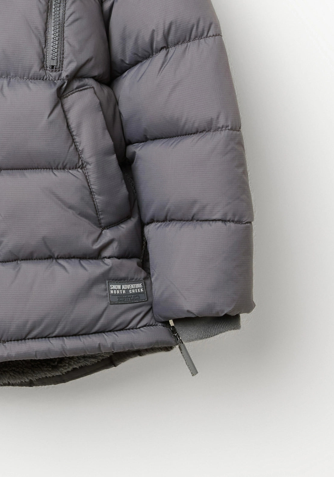 Hooded Parka Jacket - Grey