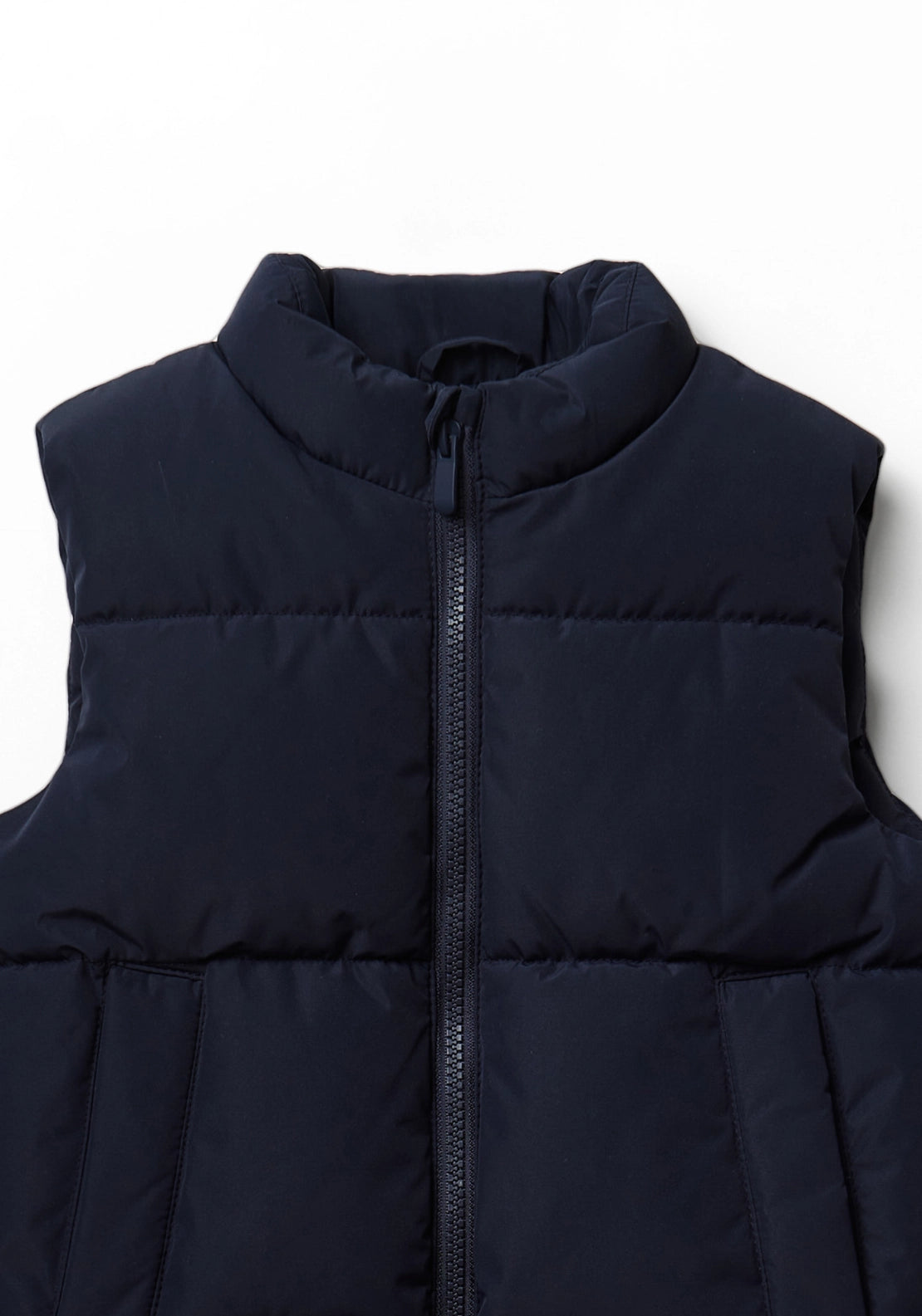 Solid-colour puffer gilet - Blue