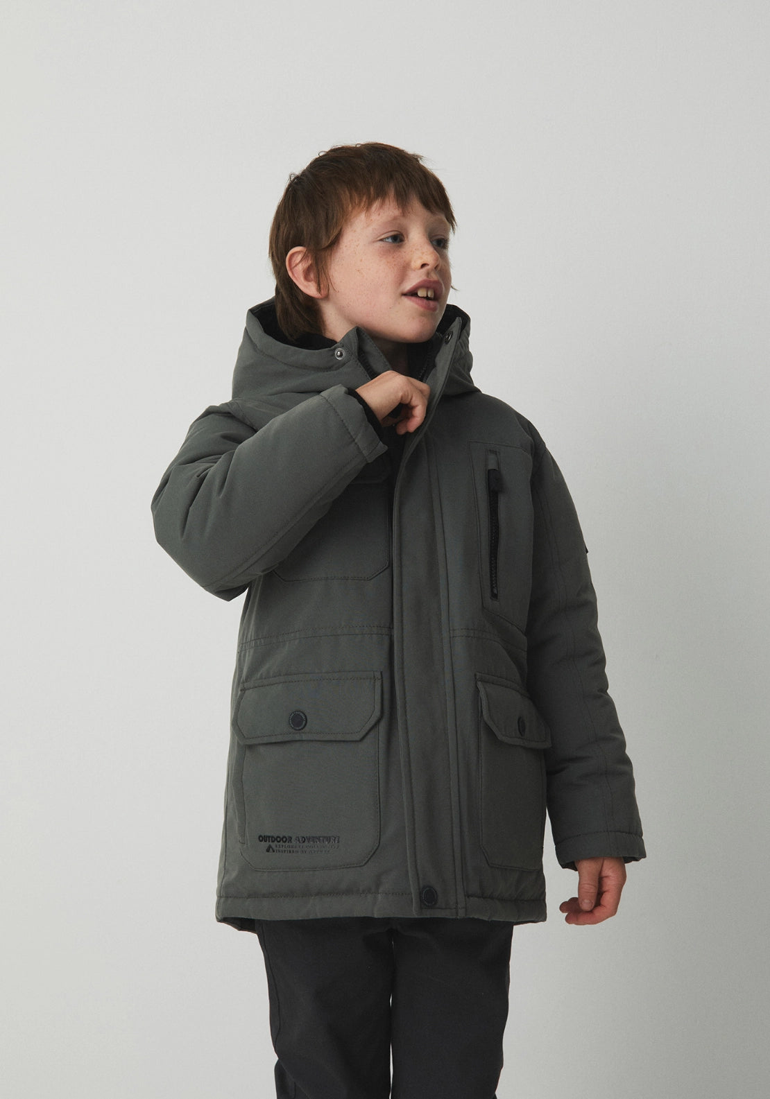 Hooded Parka Jacket - Green