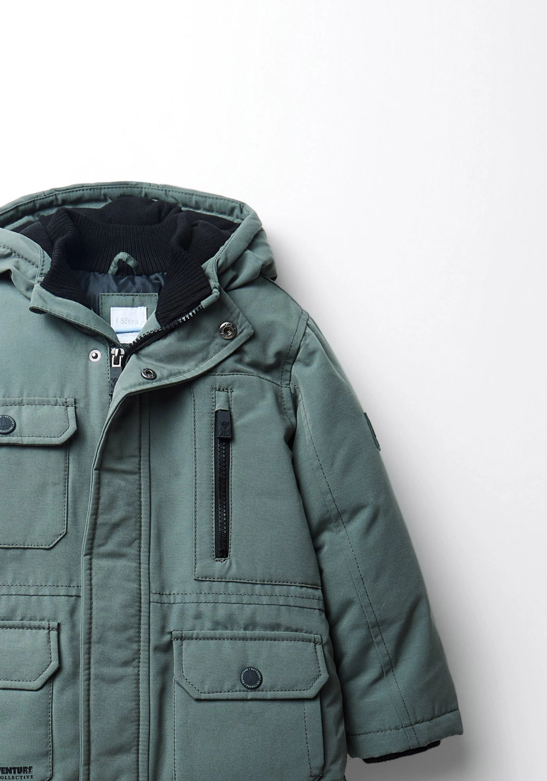 Hooded Parka Jacket - Green