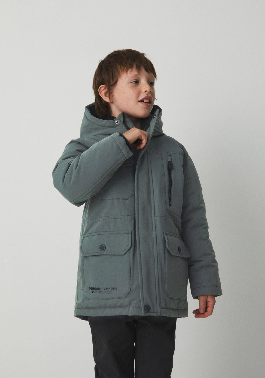 Hooded Parka Jacket - Green