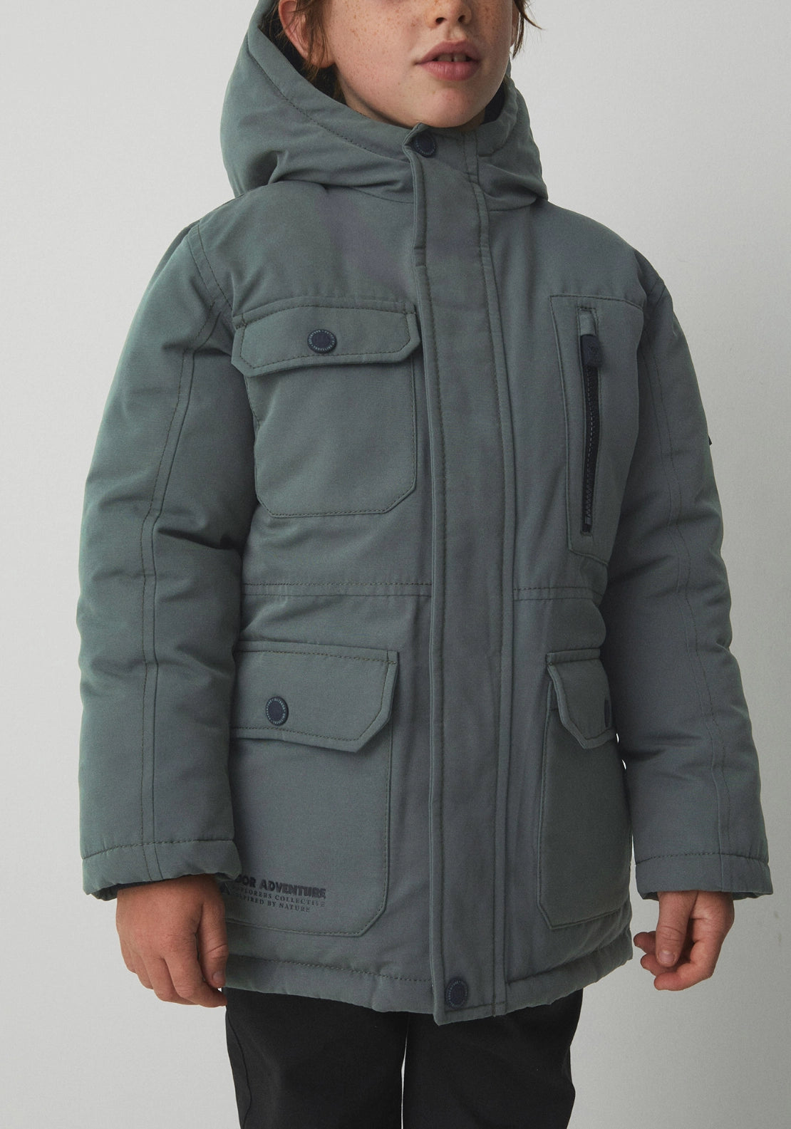 Hooded Parka Jacket - Green