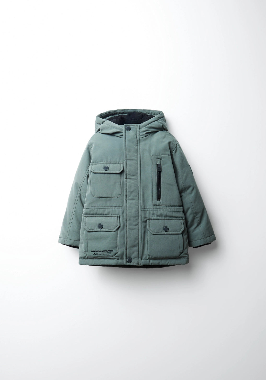 Hooded Parka Jacket - Green
