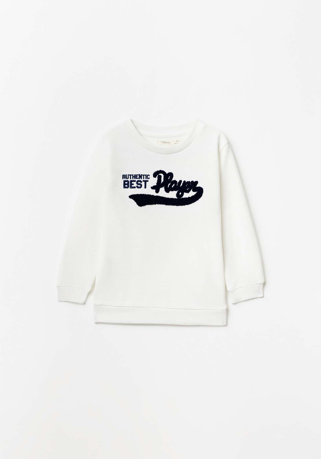 Sfera Boy Best Player Sweatshirt - White 1 Shaws Department Stores