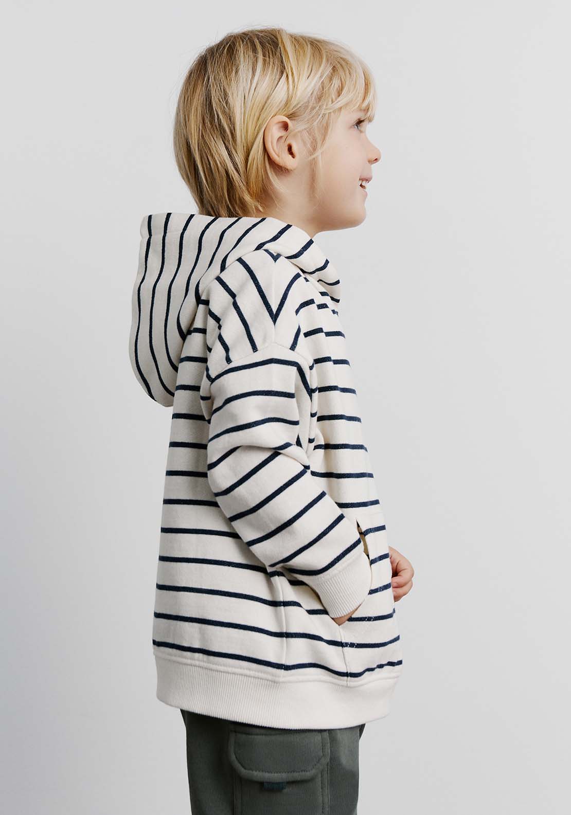 Sfera Stripes hoodie - White Off 2 Shaws Department Stores