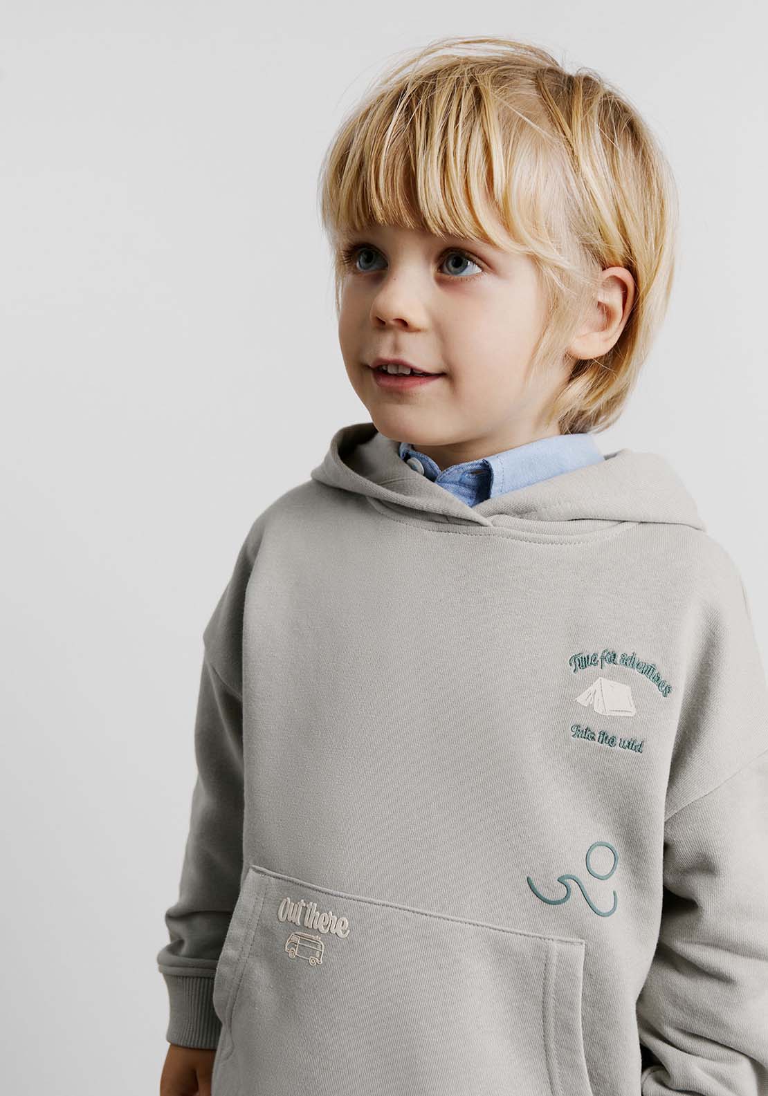 Sfera Embellished sweatshirt - Green 3 Shaws Department Stores