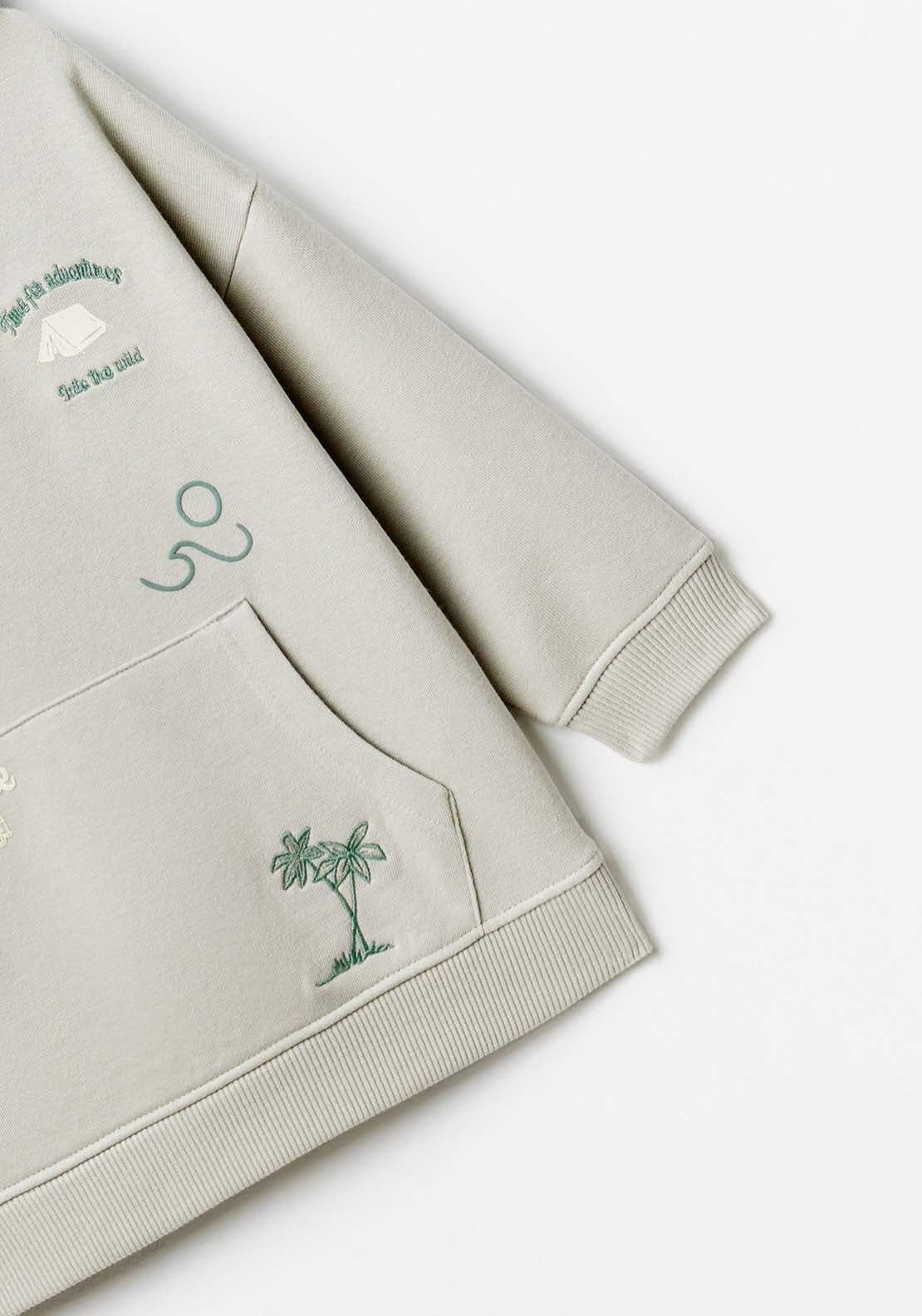 Sfera Embellished sweatshirt - Green 6 Shaws Department Stores