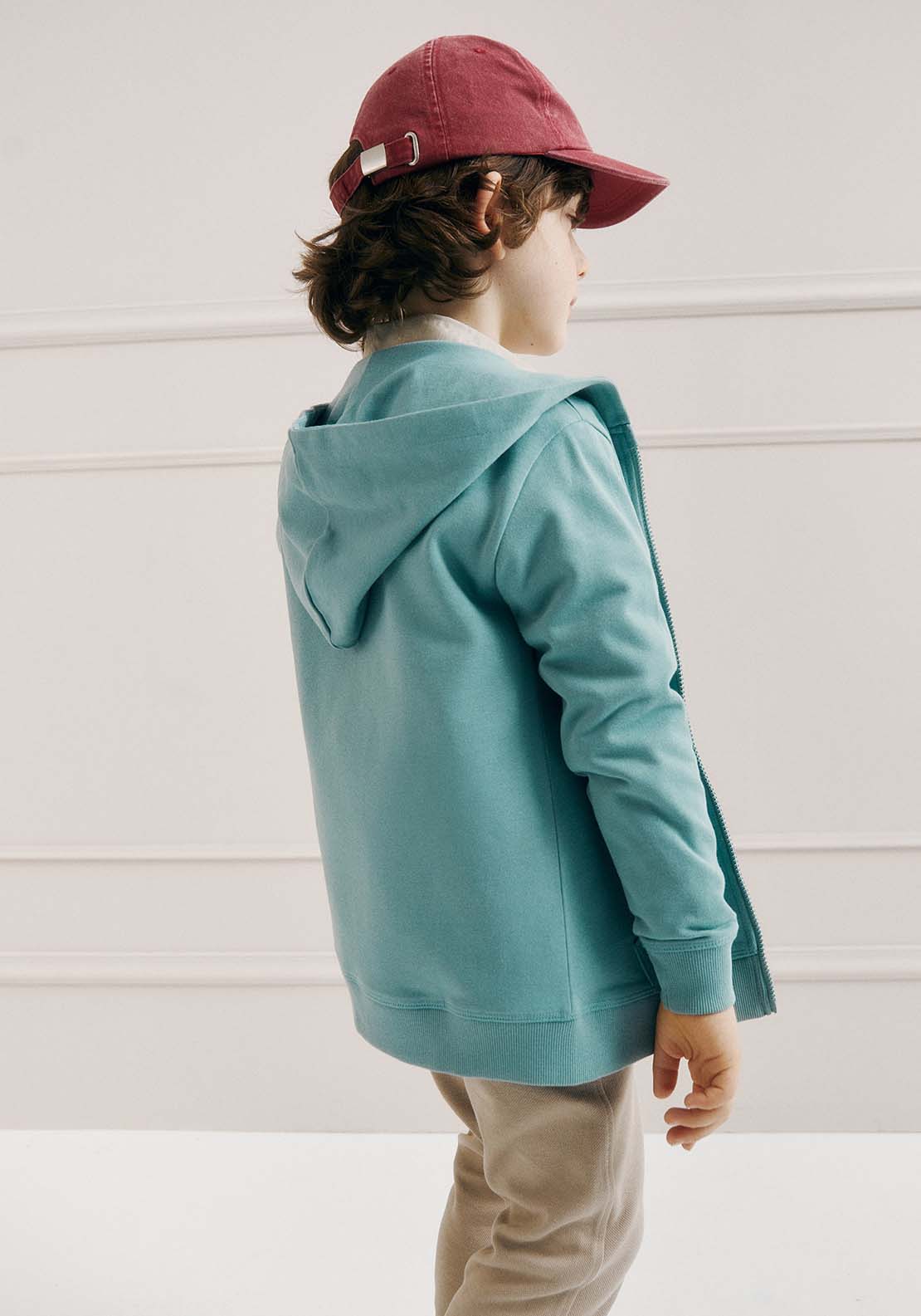 Sfera Basic printed sweatshirt - Green 4 Shaws Department Stores