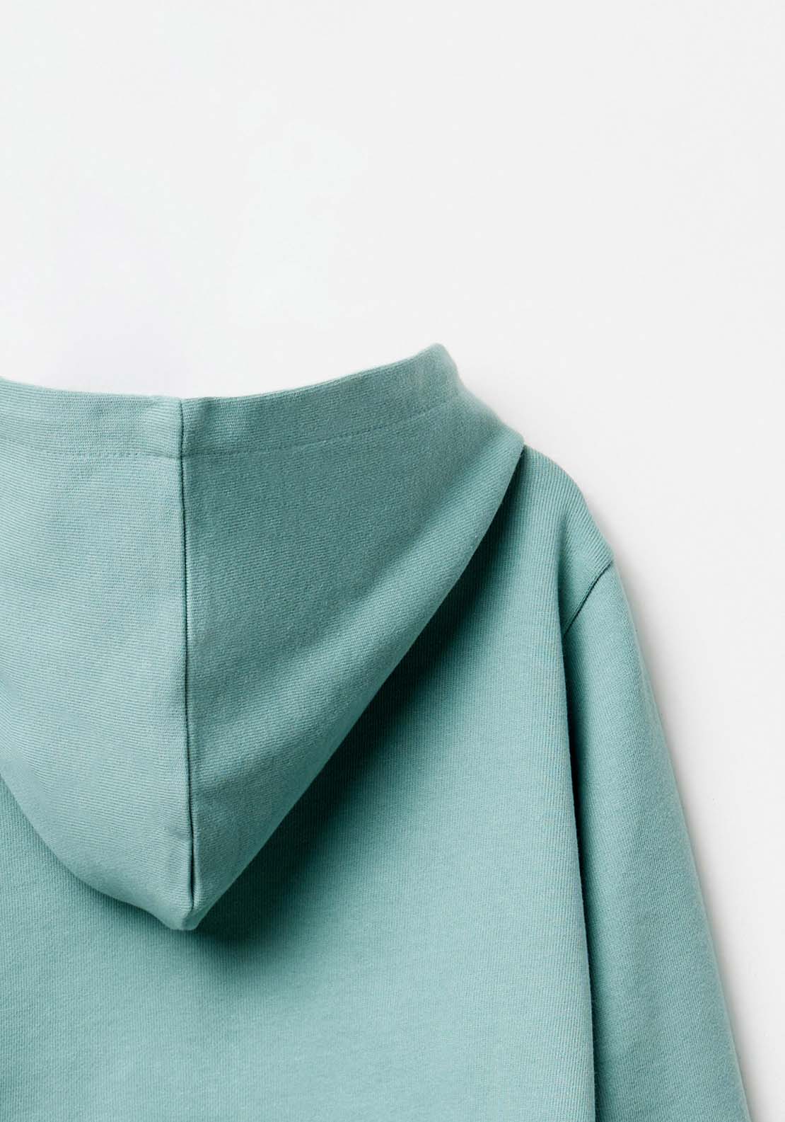 Sfera Basic printed sweatshirt - Green 8 Shaws Department Stores
