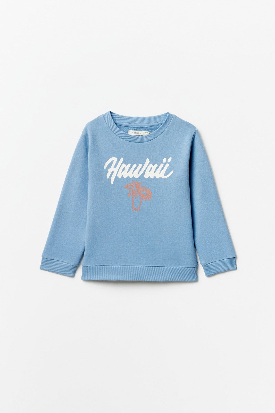 Sfera Basic printed sweatshirt - Blue 1 Shaws Department Stores