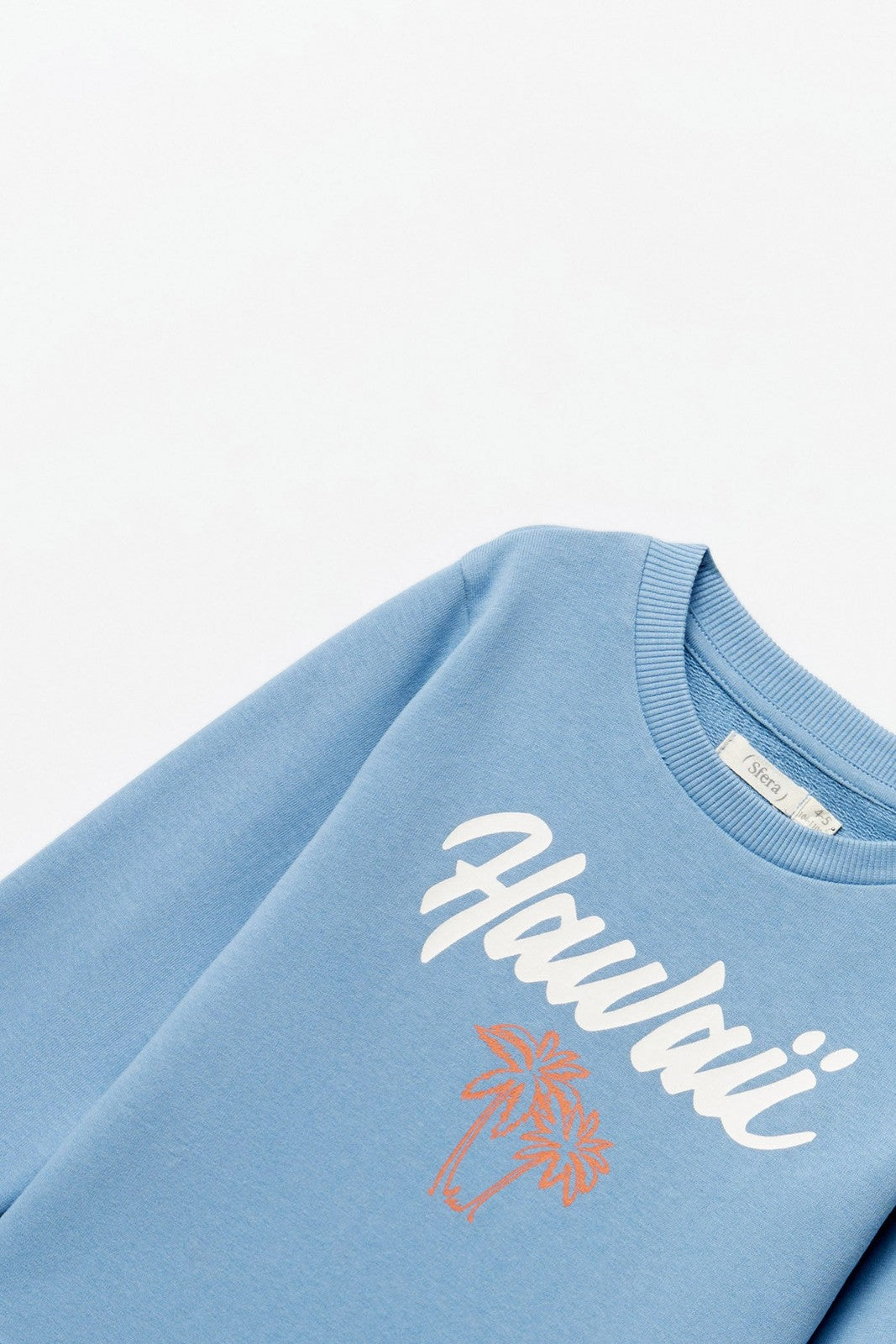Sfera Basic printed sweatshirt - Blue 2 Shaws Department Stores